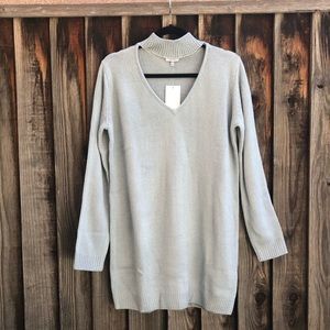 Tobi Blue Long Sleeve Sweater Dress